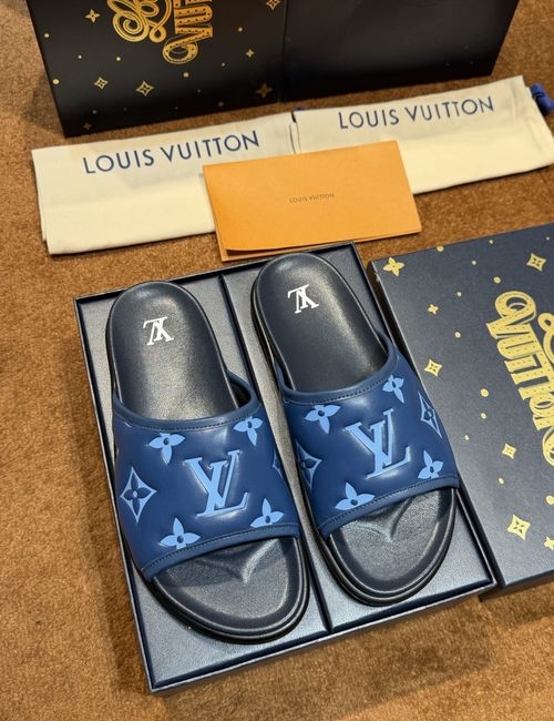 Louis Vuitton LV Waterproof Rubber Slides With Adjustable Straps