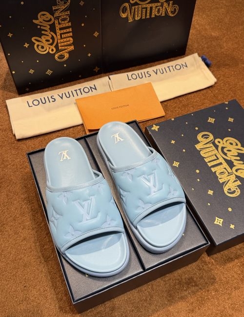 Louis Vuitton LV Waterproof Rubber Slides With Adjustable Straps