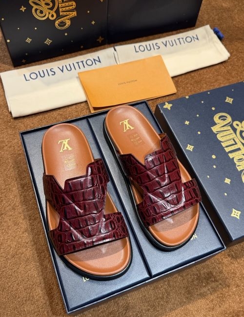 Louis Vuitton LV Waterproof Rubber Slides With Adjustable Straps