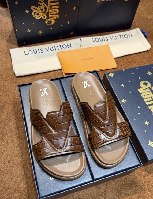Louis Vuitton LV Waterproof Rubber Slides With Adjustable Straps
