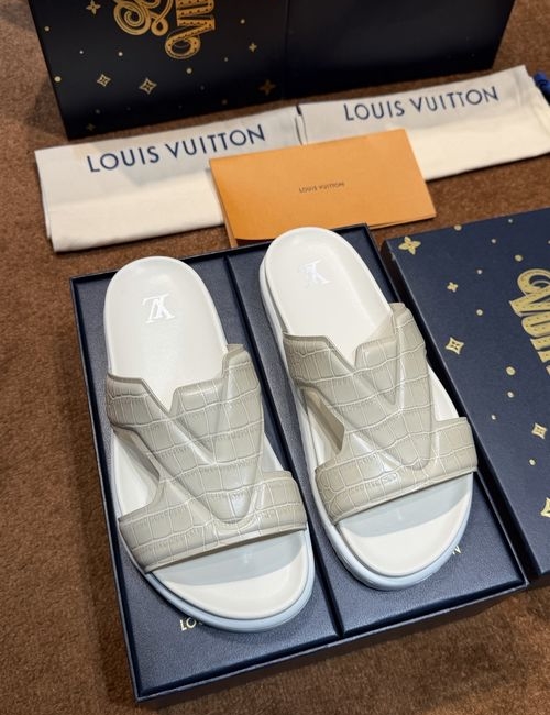 Louis Vuitton LV Waterproof Rubber Slides With Adjustable Straps