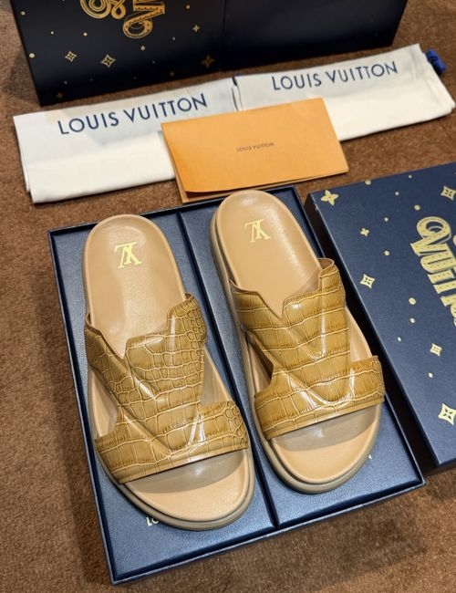 Louis Vuitton LV Waterproof Rubber Slides With Adjustable Straps