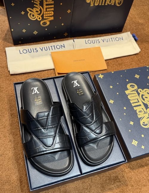 Louis Vuitton LV Waterproof Rubber Slides With Adjustable Straps