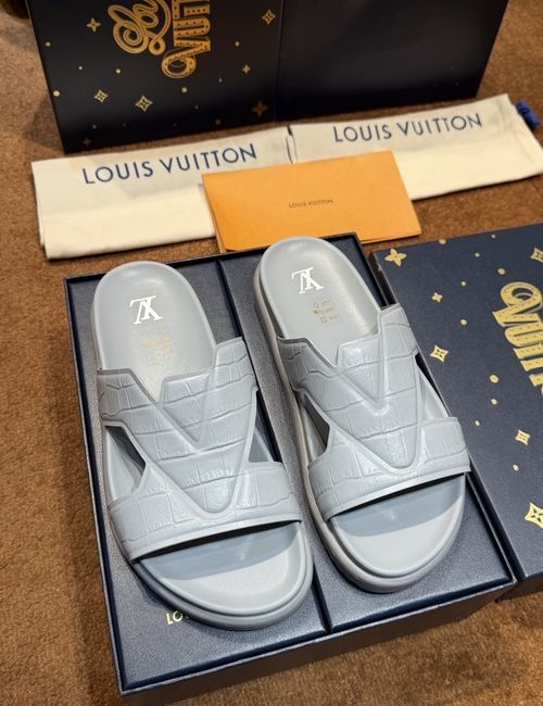 Louis Vuitton LV Waterproof Rubber Slides With Adjustable Straps