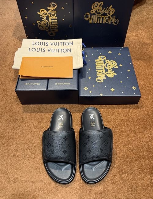 Louis Vuitton LV Waterfront Flip Flops With Monogram Pattern