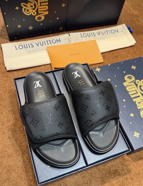 Louis Vuitton LV Waterproof Rubber Slides With Adjustable Straps