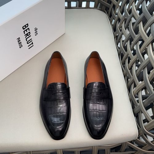 Berluti Handmade Formal Leather Shoes With Non-slip Sole