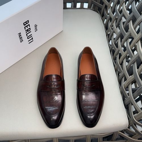 Berluti Handmade Formal Leather Shoes With Non-slip Sole