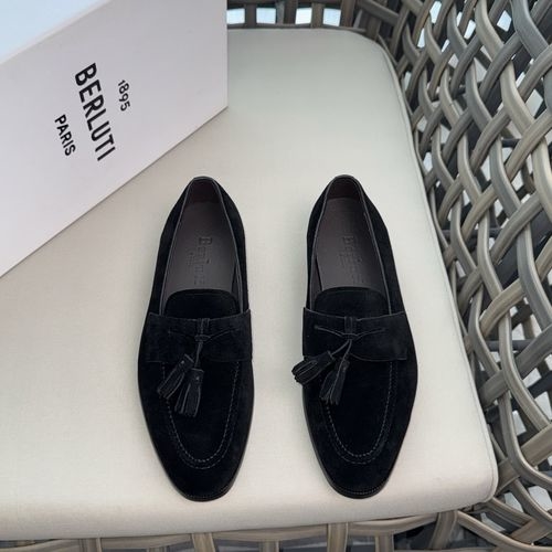 Berluti Handmade Formal Leather Shoes With Non-slip Sole