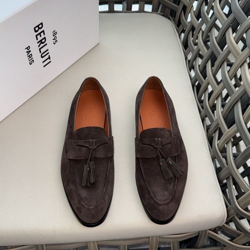 Berluti Handmade Formal Leather Shoes With Non-slip Sole