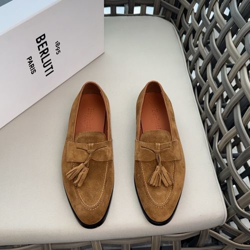Berluti Handmade Formal Leather Shoes With Non-slip Sole