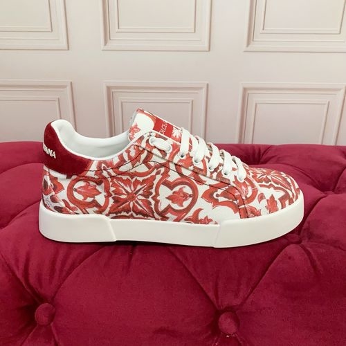 Dolce & Gabbana DG Silk Cowhide Suede Sneakers Logo Accent
