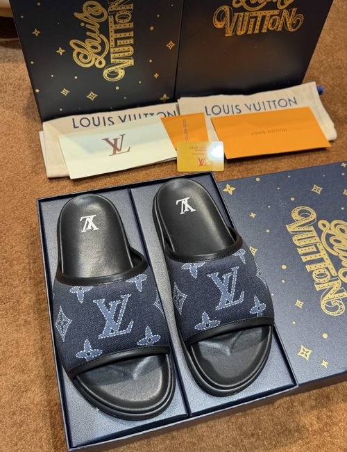 Louis Vuitton LV Waterproof Rubber Slides With Adjustable Straps