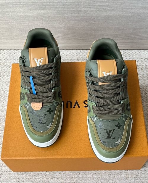 Louis Vuitton LV Military-Inspired Trainer With Gel Sole