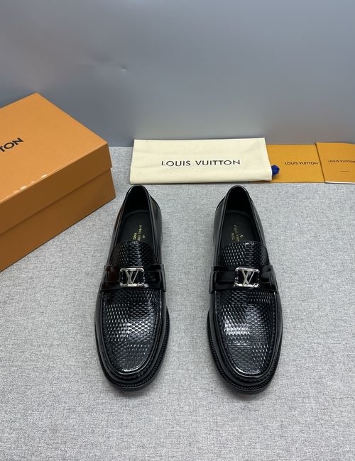 Louis Vuitton LV Major Classic Leather Loafers Non-slip Sole