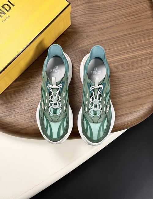 Fendi F-light Thick-sole Low-top Casual Sneakers