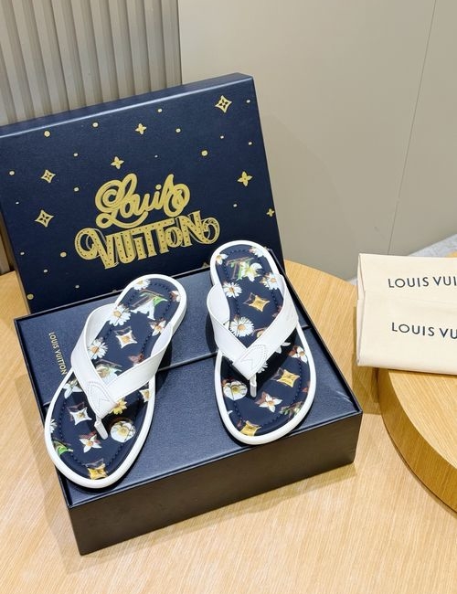 Louis Vuitton LV Oasis Slides Monogram Suede Upper Comfortable Insole