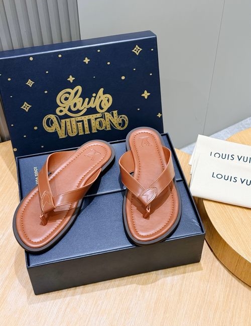 Louis Vuitton LV Oasis Slides Monogram Suede Upper Comfortable Insole
