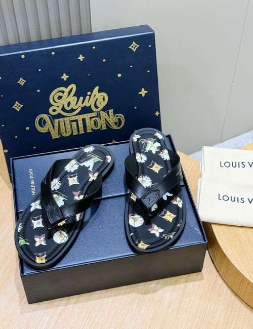 Louis Vuitton LV Oasis Slides Monogram Suede Upper Comfortable Insole