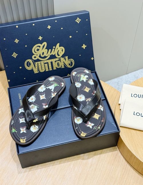 Louis Vuitton LV Oasis Slides Monogram Suede Upper Comfortable Insole