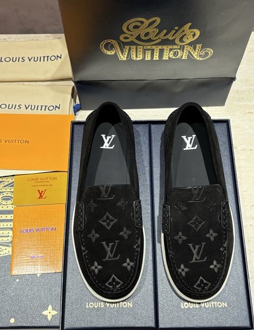 Louis Vuitton LV Loafers With Suede Leather Upper