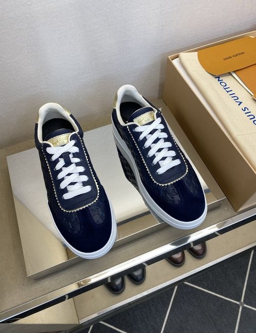 Louis Vuitton LV Classic Casual Calfskin Skate Shoes