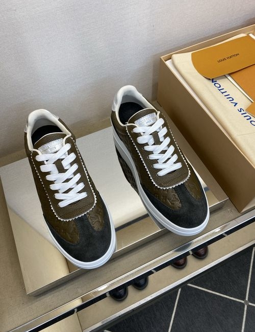 Louis Vuitton LV Classic Casual Calfskin Skate Shoes