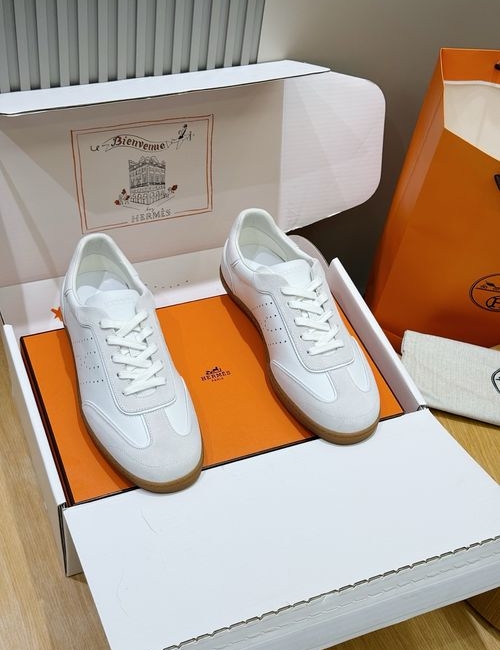Hermes Match Suede Goat Leather Calfskin Sneakers