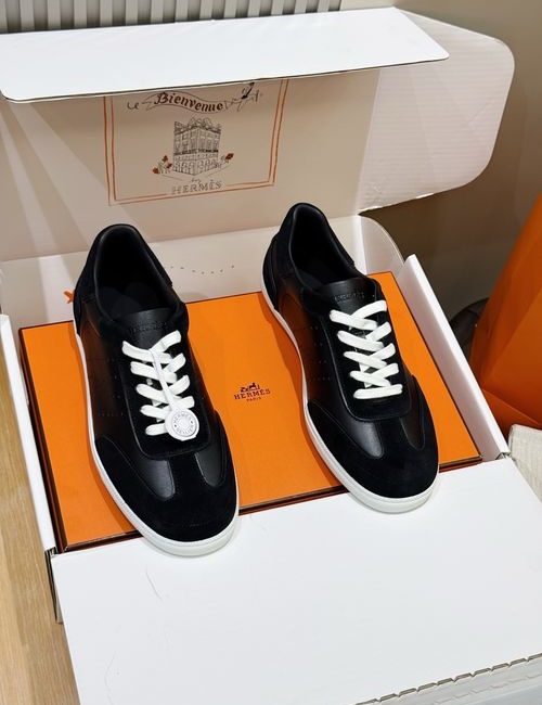 Hermes Match Suede Goat Leather Calfskin Sneakers