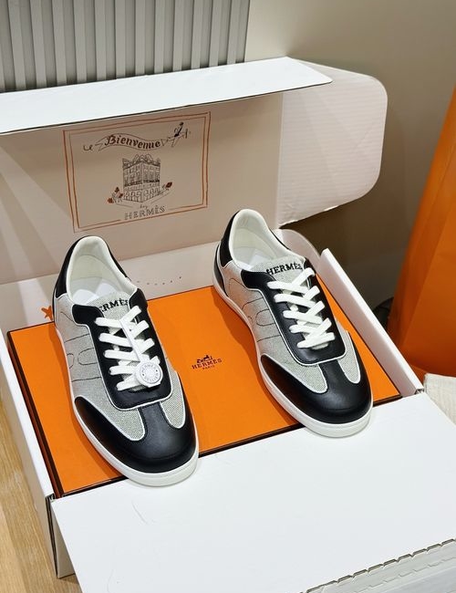 Hermes Match Suede Goat Leather Calfskin Sneakers