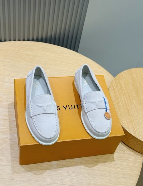 Louis Vuitton LV LCroisette Suede Leather Loafers
