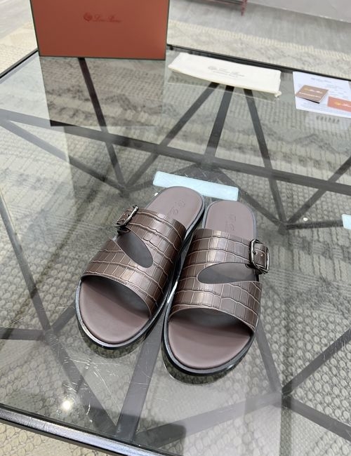 Loro Piana LP Cowhide Upper Casual Comfortable Slippers