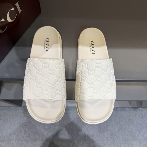 Gucci Summer Slippers, Fashionable Color Block Design