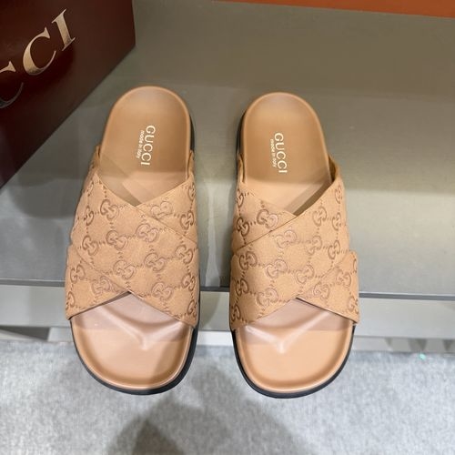 Gucci Summer Slippers, Fashionable Color Block Design