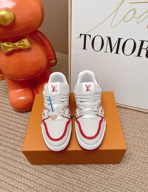 Louis Vuitton LV Trainer Sneakers Suede Damier Pattern Shoes
