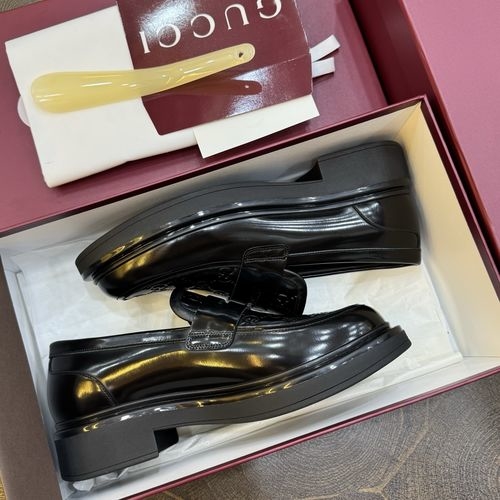 Gucci Premium Leather Business Dress Shoes