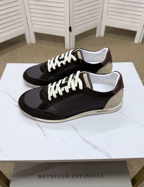 Brunello Cucinelli BC Premium Leather Casual Comfortable Shoes