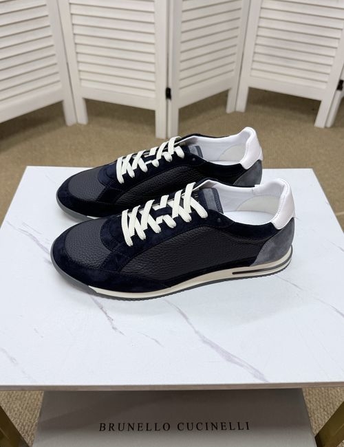 Brunello Cucinelli BC Premium Leather Casual Comfortable Shoes