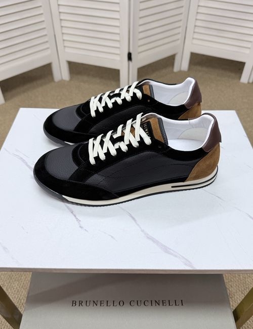 Brunello Cucinelli BC Premium Leather Casual Comfortable Shoes