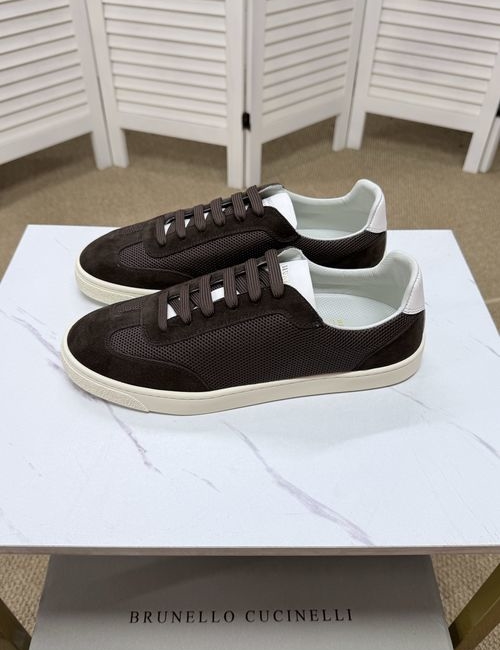 Brunello Cucinelli BC Premium Leather Casual Comfortable Shoes