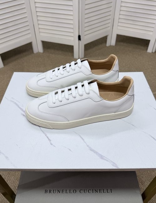 Brunello Cucinelli BC Premium Leather Casual Comfortable Shoes