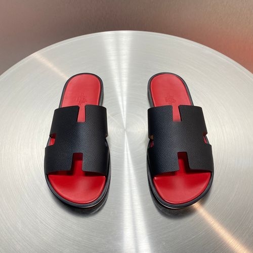 Hermes Classic H Slippers With Leather Outsole