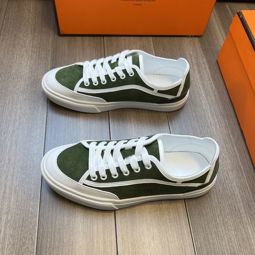 Hermes Premium Napa Leather Casual Shoes