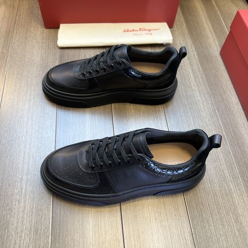 Ferragamo Premium Nappa Suede Leather Casual Shoes