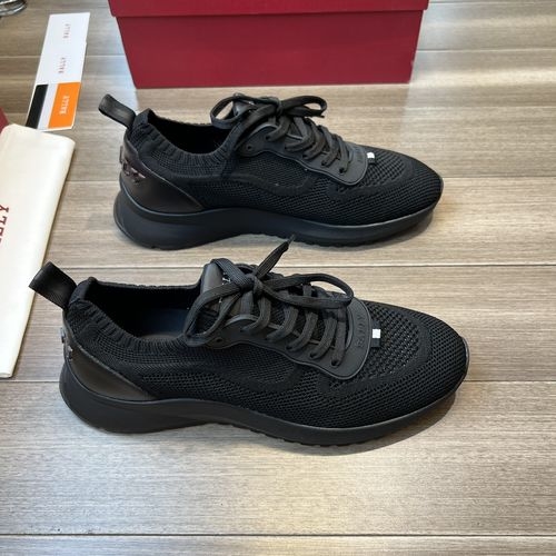 Bally Woven Upper Leather Lining Shoes