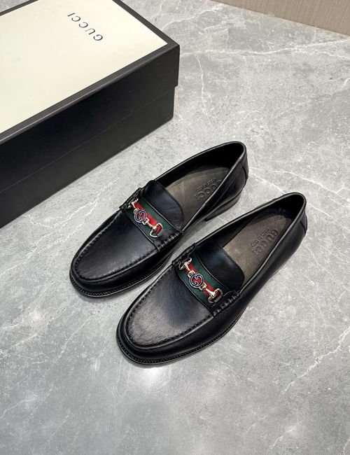 Gucci Interlocking GG Loafers Leather Shoes