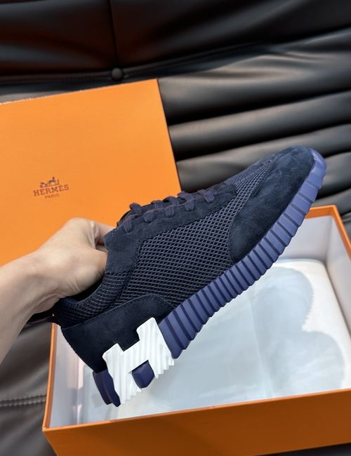 Hermes Casual Sneakers Top Layer Cowhide EVA Sole