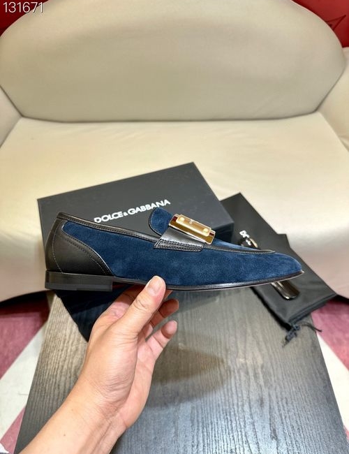 Dolce & Gabbana DG Bernini Moccasin With Antique-Inspired Badge