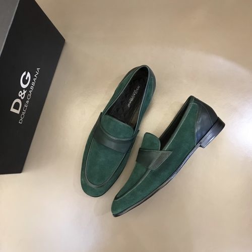 Dolce & Gabbana DG Formal Leather Shoes With Cowhide Upper