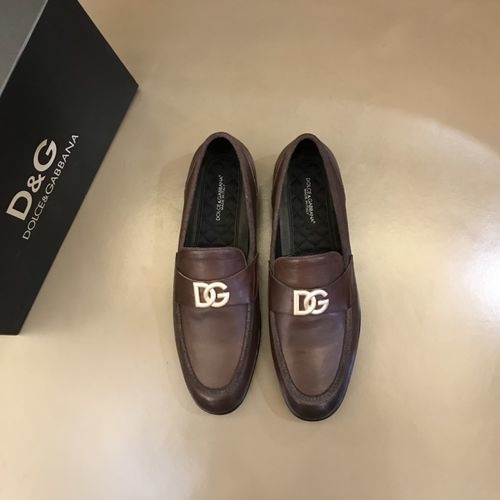 Dolce & Gabbana DG Premium Leather Formal Shoes For Gentlemen